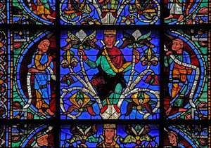 Der Baum Jesse: Moses, Jesse-König, Bileam von French School