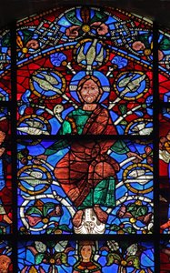 Der Baum Jesse: Christus mit 7 Tauben des Heiligen Geistes: links Habakuk und rechts Zephanja