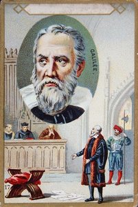 Der Prozess gegen Galileo Galilei (1564-1642) im Jahr 1633 von French School