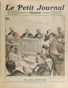 Der Prozess von Henri Désiré Landru (1869-1922) aus Le Petit Journal, 20. November 1921 von French School