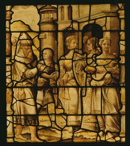 Die triumphale Rückkehr Davids, aus Notre-Dame du Val, Provins