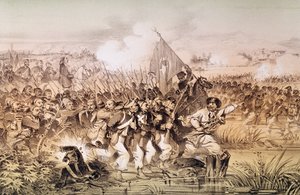 Die türkische Armee unter dem Kommando von Omar Pascha überquert den Ingour, 6. September 1855