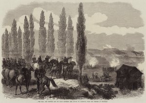 Der Krieg, der Kaiser und sein Stab beobachten den Angriff auf Saarbrücken von den Höhen von Spicheren von French School