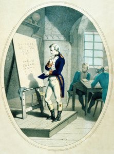 Der junge Napoleon an der Militärakademie in Brienne, Frankreich, 1779 von French School