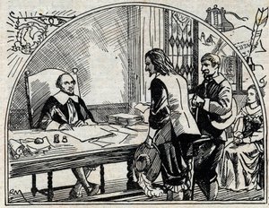 Das Adressbüro von Théophraste Renaudot, französischer Arzt und Journalist, Gründer der Gazette de France