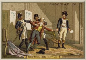 Die Verhaftung des Marquis de Favras, Französische Revolution, 24. Dezember 1789 von French School
