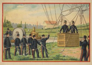 Der Aufstieg eines Militärballons