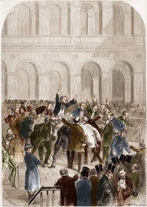 Der Korb der Pariser Börse im Jahr 1857
