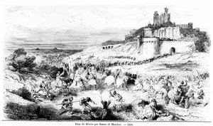 Die Eroberung von Béziers durch Simon de Montfort am 22. Juli 1209