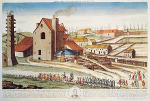 Die Katastrophe des Beaujonc-Kohlebergwerks bei Lüttich, 1812 von French School