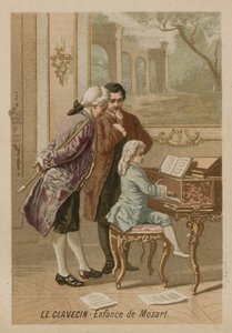 Das Klavichord: die Kindheit von Mozart von French School