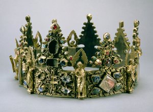 Die Krone von St. Louis, 13. Jahrhundert (versilbert und mit Edelsteinen eingelegt)