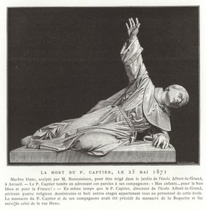 Der Tod von Père Captier, 25. Mai 1871 von French School