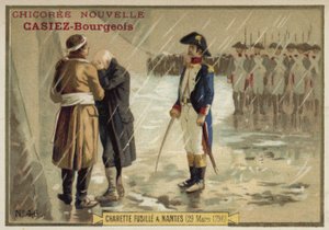 Die Hinrichtung des royalistischen Generals François de Charette, Nantes, 29. März 1796