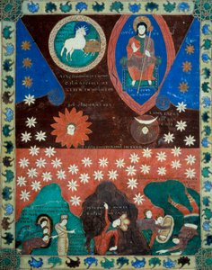 Der Sternenfall Miniatur aus den Kommentaren zur „Apokalypse nach Johannes“ geschrieben im Jahr 775 von dem Mönch Beatus von Liebana von French School