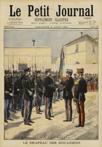 Die Flagge der Zollbeamten, Bordeaux, Frankreich, 1897 von French School