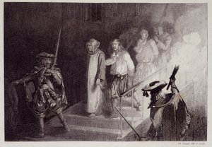 Die vier bretonischen Herren der Verschwörung von Cellamare von French School