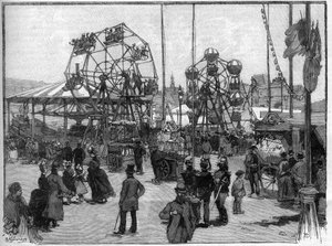Die Spiele des Festes in Paris im Jahr 1888 von French School