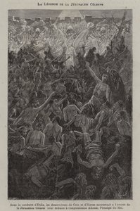 Die Legende vom Himmlischen Jerusalem (Stich) von French School
