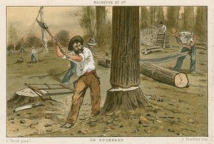 Der Holzfäller von French School