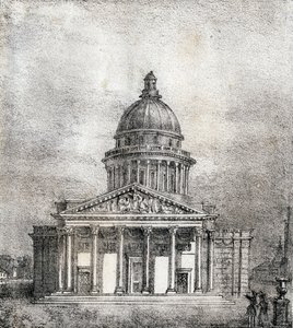 Das Pantheon - „Alphabet Picturesque des Monumens de Paris“ um 1840 (Gravur)