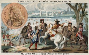 Der Übergang über den Rhein (in Holland) durch Ludwig XIV. zu Beginn des Krieges gegen die Niederländer