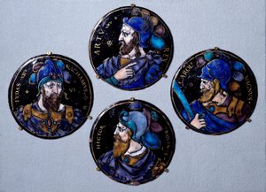 Die tapferen Helden Hector, Judas Makkabäus und Karl der Große von French School