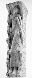 Der Prophet Jeremia, Detail von einem Tympanon, vor 1125