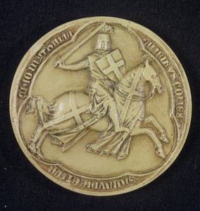 Das Siegel von Amadeo V., Graf von Savoyen, 1303 (Wachs)
