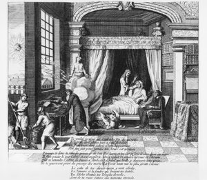 Die sogenannte protestantisch-reformierte Religion in verzweifelter Lage, 1684 von French School