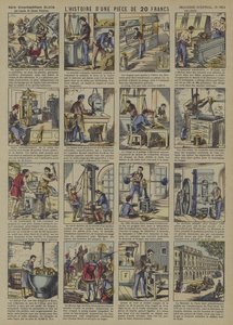 Die Geschichte einer 20-Franc-Münze von French School
