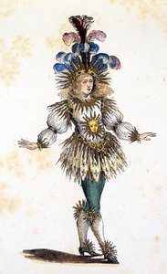 Der Sonnenkönig im Theaterkostüm. 18. Jahrhundert
