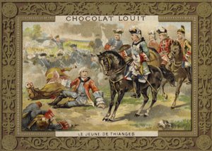 Der junge de Thianges, französischer Soldat von French School
