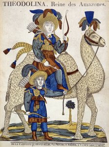 Theodolina, Königin der Amazonen. Bild von Epinal