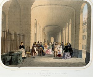 Thermalismus: Ansicht der Quelle des großen Gitters und des Chomel-Brunnens, Galerie des Nordens
