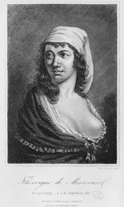 Theroigne de Mericourt, graviert von Charles Devrits, 1845