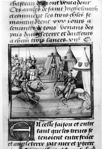 Dreißigtägiges Turnier, aus Froissarts Chronik
