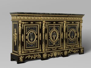 Dreitüriger Schrank, um 1835-38 von French School