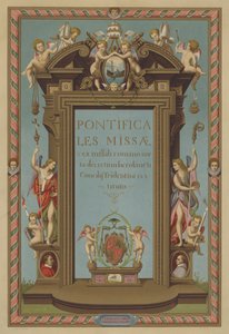 Titelseite des Missale Pontificale von French School