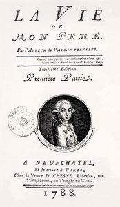 Titelseite von "La Vie de Mon Pere", 1788 von French School