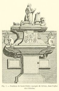 Grabmal von Louis Potier, Marquis de Gesvres, in der Kirche der Celestins von French School