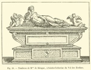 Grabmal von Mme de Birague in Sainte-Catherine du Val des Ecoliers von French School