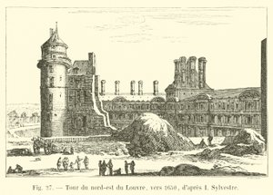 Nordostturm des Louvre, um 1650, nach I. Sylvestre