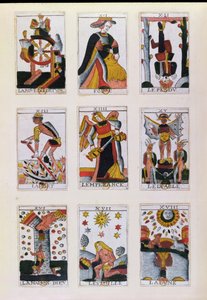 Traditionelle Tarotkarten von French School