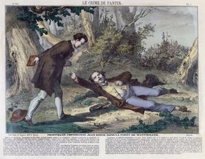 Troppmann vergiftet Jean Kinck im Wald von Wattwiller, 1869