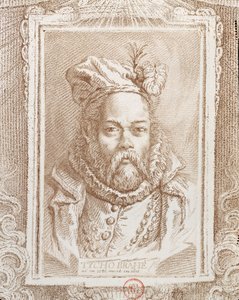 Tycho Brahe (1546-1601), Illustration aus Histoire des Mathématiciens von Alexandre Saverien (1720-1805), veröffentlicht in Paris 1766