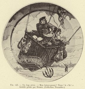 Ein Luftwolf: "Mein Passierschein? Hier! Da ist er!" von French School