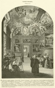 Ein Salon der Galerie Borghese von French School