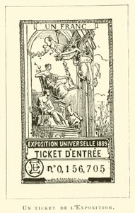 Ein Ticket der Ausstellung