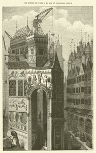 Ein Stadteingang am Ende des 15. Jahrhunderts von French School